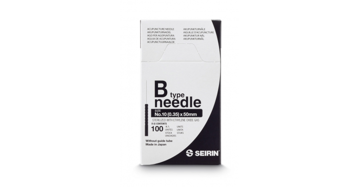 SEIRIN B-Typ Akupunkturnadeln No.10 schwarz 0,35 x 50 mm Verpackung