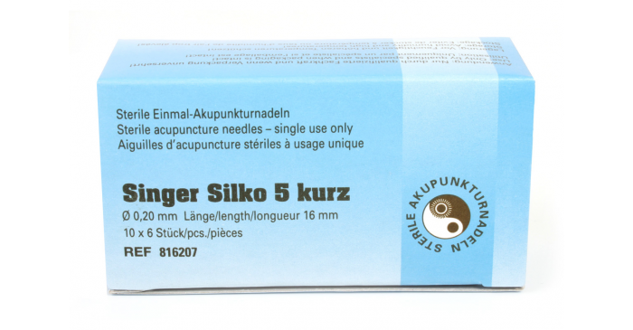 Akupunkturnadeln Singer Silko 5 kurz blau 0,20 x 16 mm - Päckchen