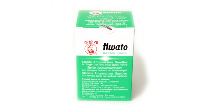 Akupunkturnadeln HWATO Master Touch 0,22 x 13 mm - unbeschichtete Akupunkturnadeln mit Silberwendelgriff