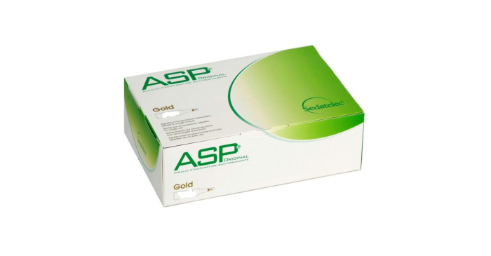 Sedatelec ASP Gold Dauerakupunkturnadeln Verpackung