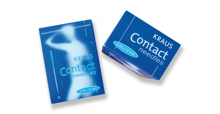 Contact Needle blau 0,20 x 15 mm Akupunkturnadeln - farbcodierter Kunststoffgriff, hohe Qualität, Silikonbeschichtung