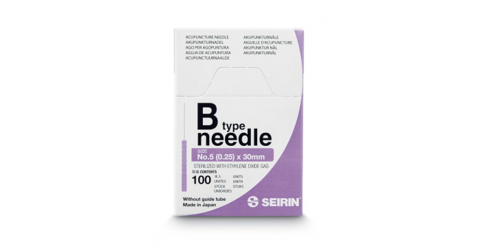 SEIRIN B-Typ Akupunkturnadeln No. 5 violett 0,25 x 30 mm Verpackung