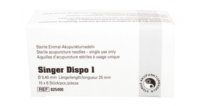 Akupunkturnadeln Singer Dispo 1 weiß 0,40 x 25 mm - Päckchen