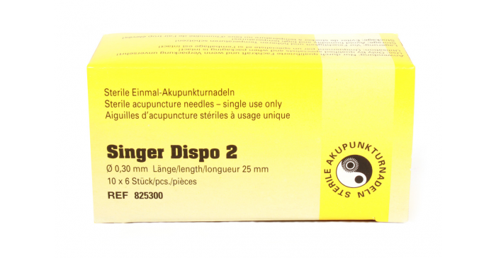 Akupunkturnadeln Singer Dispo 2 gelb 0,30 x 25 mm - Päckchen