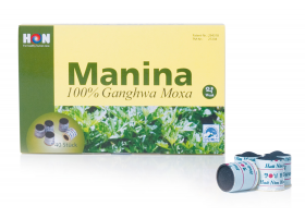 Manina Moxa-Hütchen - Moxa-Hütchen aus Beifuß-Kohle zum Aufkleben auf die Haut