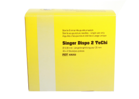 Akupunkturnadeln Singer Dispo 2 TeChi gelb mit Führungsröhrchen 0,30 x 25 mm - Päckchen